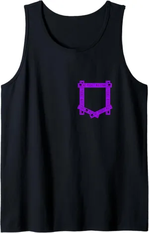 Purple Absolutely No Pocket Watching! Purple Graphic Tank Top
