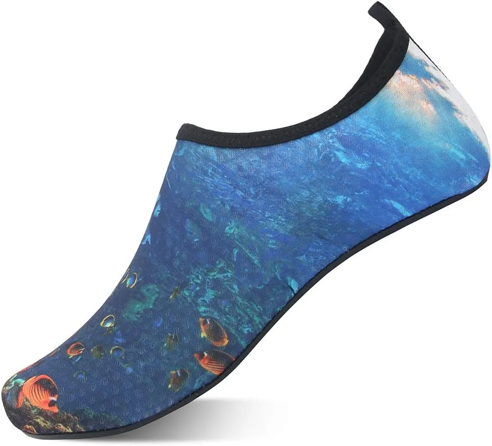 QACOHU Womens Mens Water Shoes Barefoot Skin Shoes Quick-Dry Water Shoe for Dive Surf Swim Beach Yoga