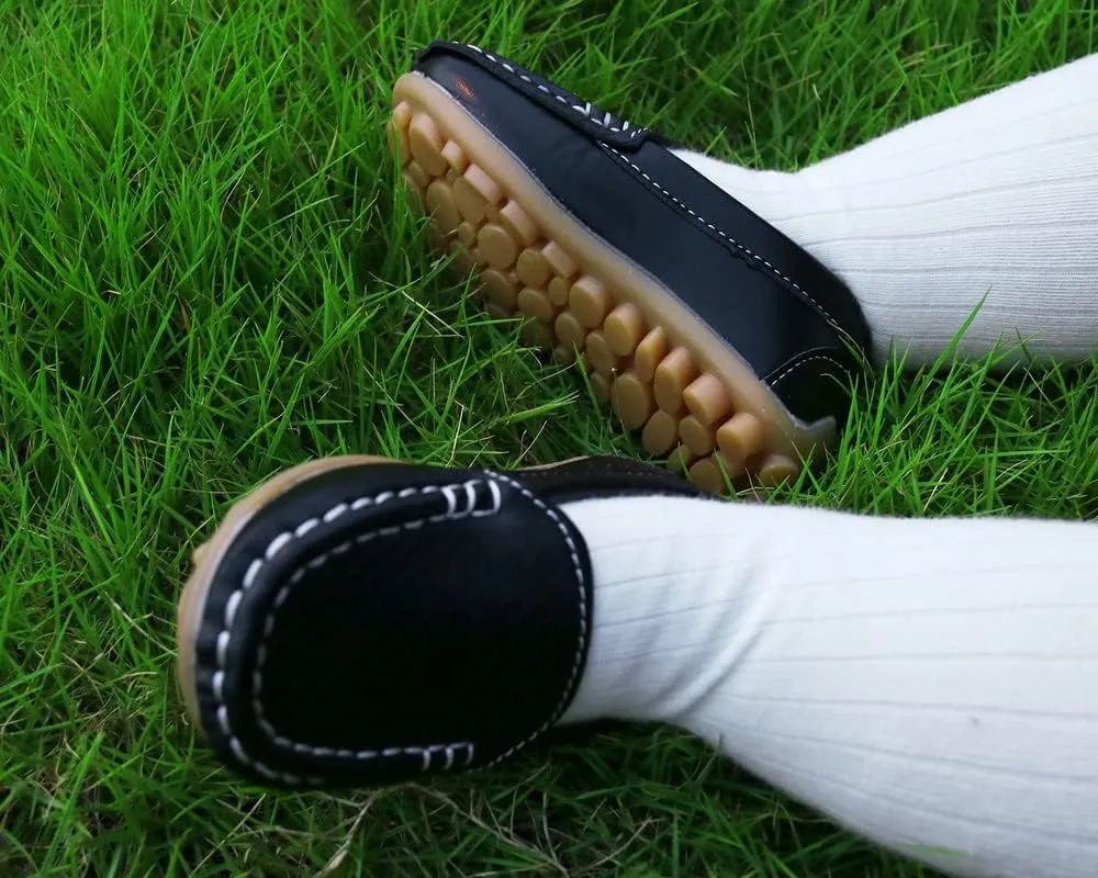 QIETION Toddler Little Kid Boys Girls Soft Slip On Loafers Dress Flat Shoes
