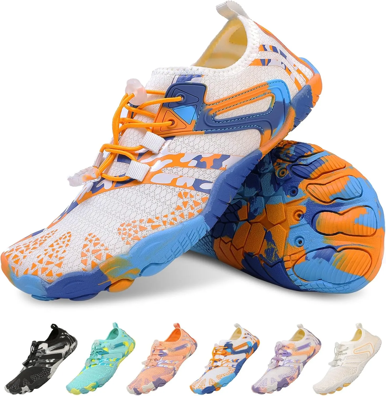 Quick Dry Water Shoes - Barefoot Swim Shoes for Women & Men, Non-Slip Aqua Shoes for Beach, River, Pool & Hiking