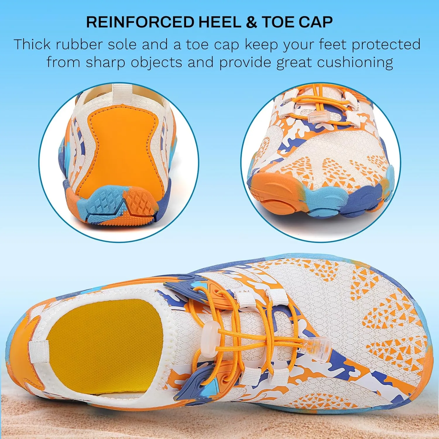 Quick Dry Water Shoes - Barefoot Swim Shoes for Women & Men, Non-Slip Aqua Shoes for Beach, River, Pool & Hiking