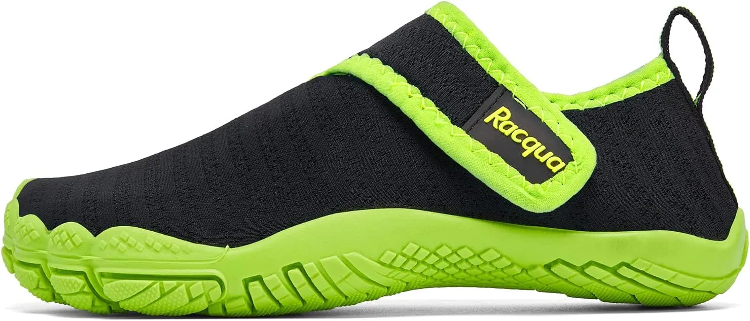 Racqua Boy's Girl's Kids Toddler Water Shoes Quick Dry Barefoot Lightweight Pool Swim Beach Sport Aqua Shoes(Toddler/Little Kid/Big Kid)
