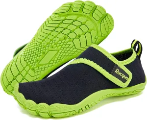 Racqua Boy's Girl's Kids Toddler Water Shoes Quick Dry Barefoot Lightweight Pool Swim Beach Sport Aqua Shoes(Toddler/Little Kid/Big Kid)