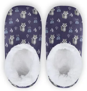 Rainbow Raccoon Tree Indoor House Slippers Spa Winter Slipper Home Slippers Soft Memory Foam Slipper Non Slip for Travel Hotel Bedroom Shoes M