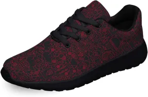Reamson Women Men Sneaker Barbecue Grill Line Shoes Black Size 11.5