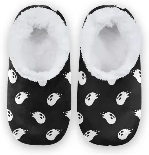 Red Black Buffalo Plaid House Spa Slippers Merry Christmas Home Slipper Soft Memory Foam Slipper Non Slip for Travel Women Men Hotel Bedroom Womens Mens Shoes Slippers