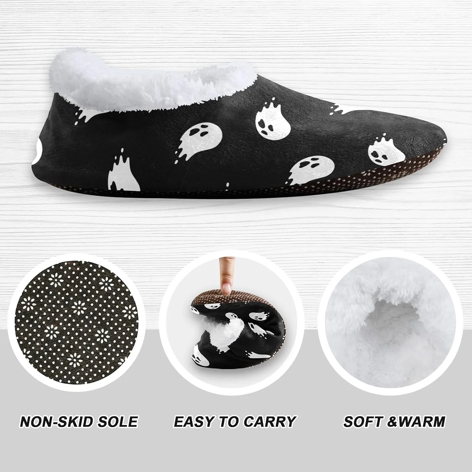 Red Black Buffalo Plaid House Spa Slippers Merry Christmas Home Slipper Soft Memory Foam Slipper Non Slip for Travel Women Men Hotel Bedroom Womens Mens Shoes Slippers