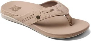 REEF Cushion Lux Men's Flip Flop, Ultra Soft Cushion Footbed, Full Grain Leather Strap