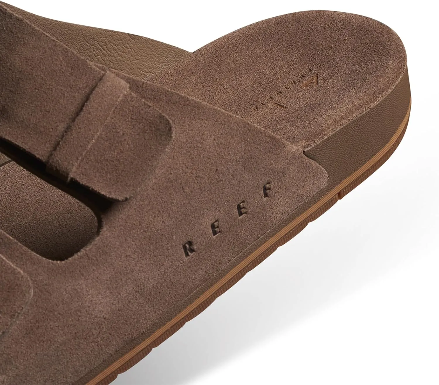 REEF Ojai Two Bar Women's Fashion Slide Sandal, Premium Leather, Soft Cushion Footbed