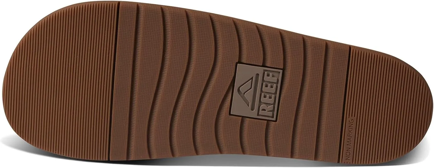 REEF Ojai Two Bar Women's Fashion Slide Sandal, Premium Leather, Soft Cushion Footbed