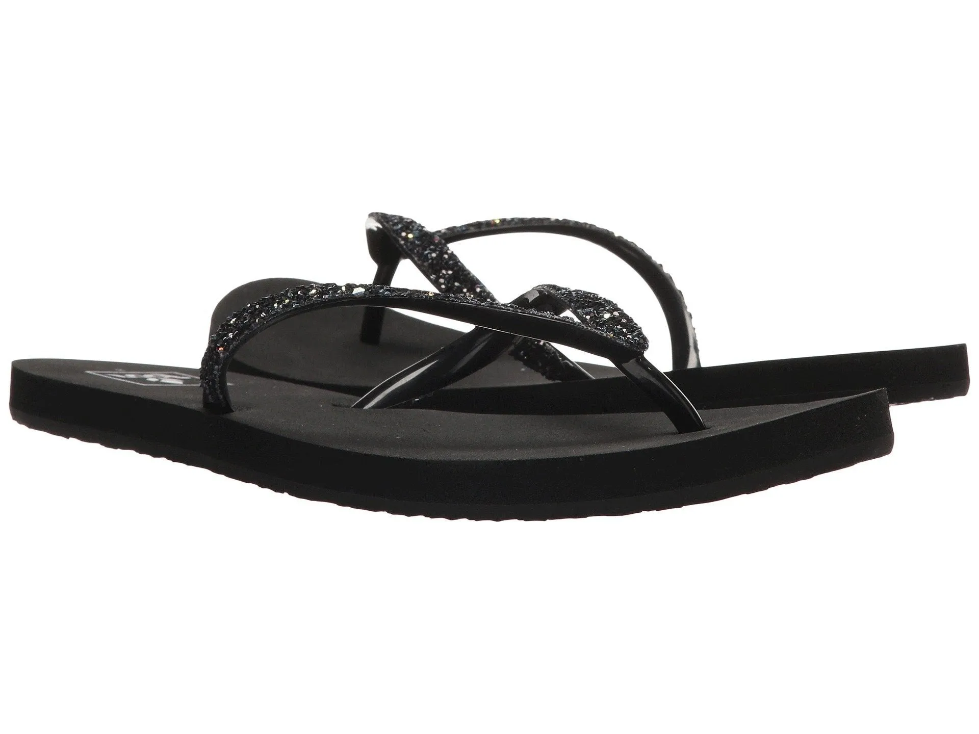 Reef Women's Stargazer Black, Gray , beige FlipFlop Beach/ Pool Sandal