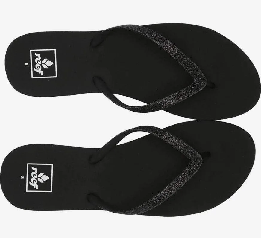 Reef Women's Stargazer Black, Gray , beige FlipFlop Beach/ Pool Sandal