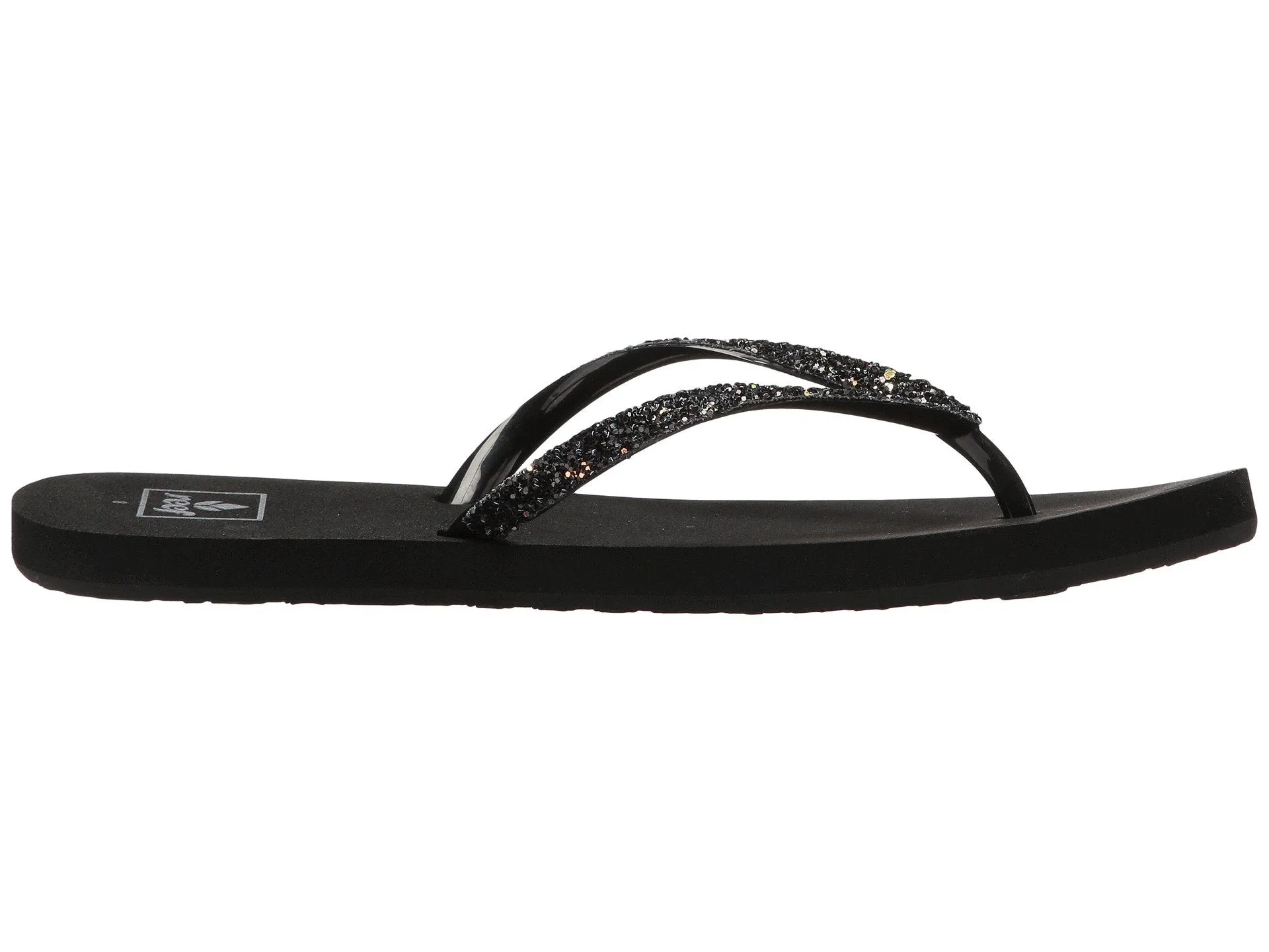 Reef Women's Stargazer Black, Gray , beige FlipFlop Beach/ Pool Sandal