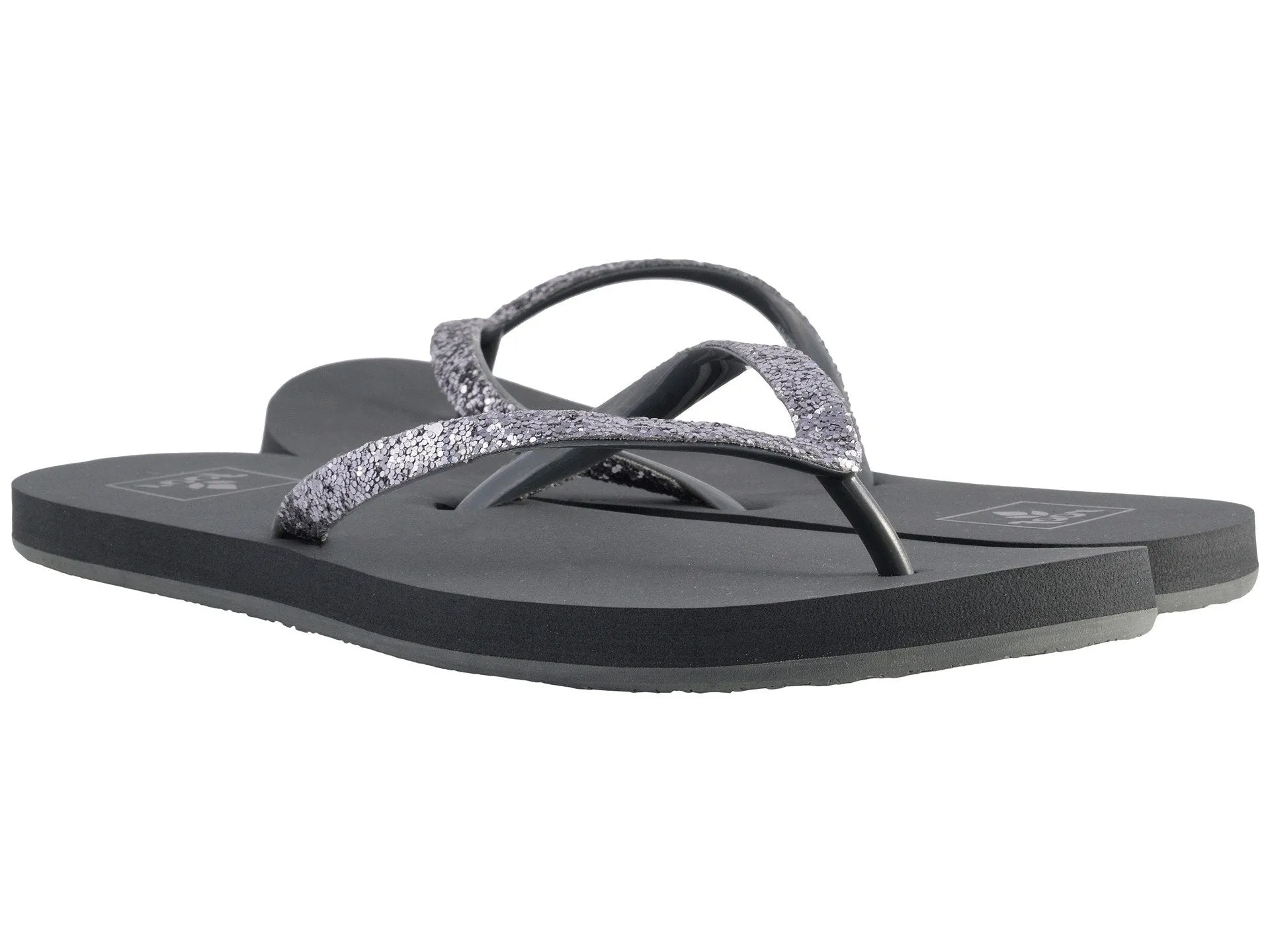 Reef Women's Stargazer Black, Gray , beige FlipFlop Beach/ Pool Sandal