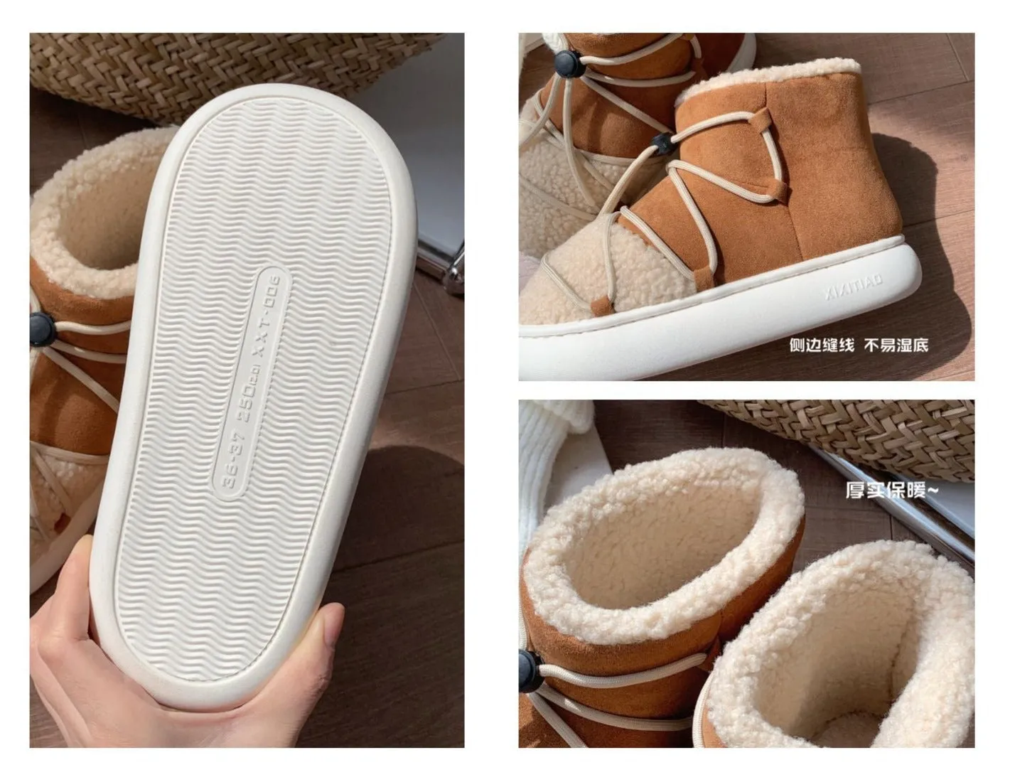Retro Lace Up Bread Shoes
