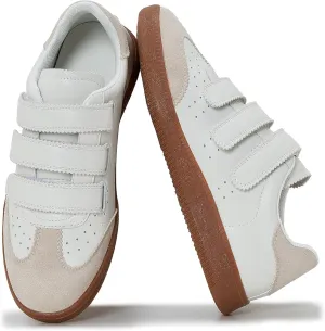 Retro Sneaker for Women Classic Low Top Fashion Sneaker Lightweight Vegan Leather Walking Tennis Shoes