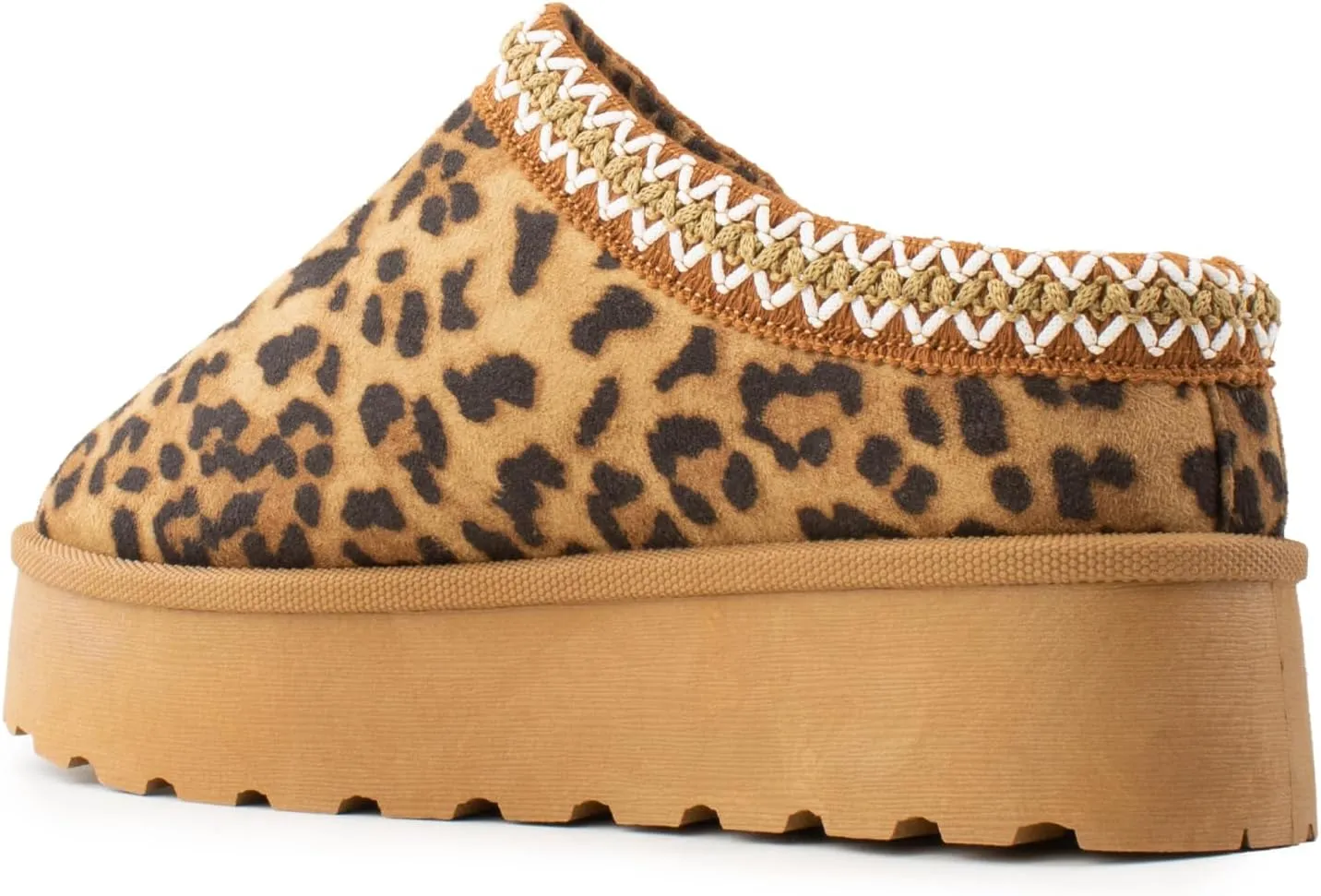 RF ROOM OF FASHION Women's Platform Shearling Mule Clog