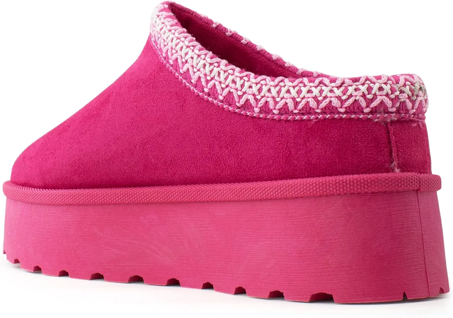 RF ROOM OF FASHION Women's Platform Shearling Mule Clog