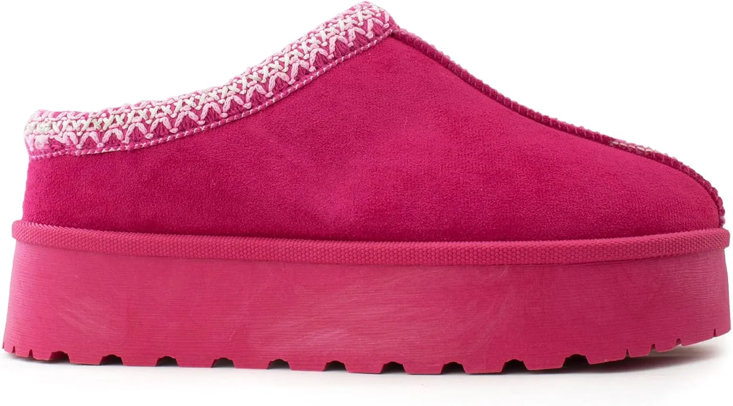 RF ROOM OF FASHION Women's Platform Shearling Mule Clog