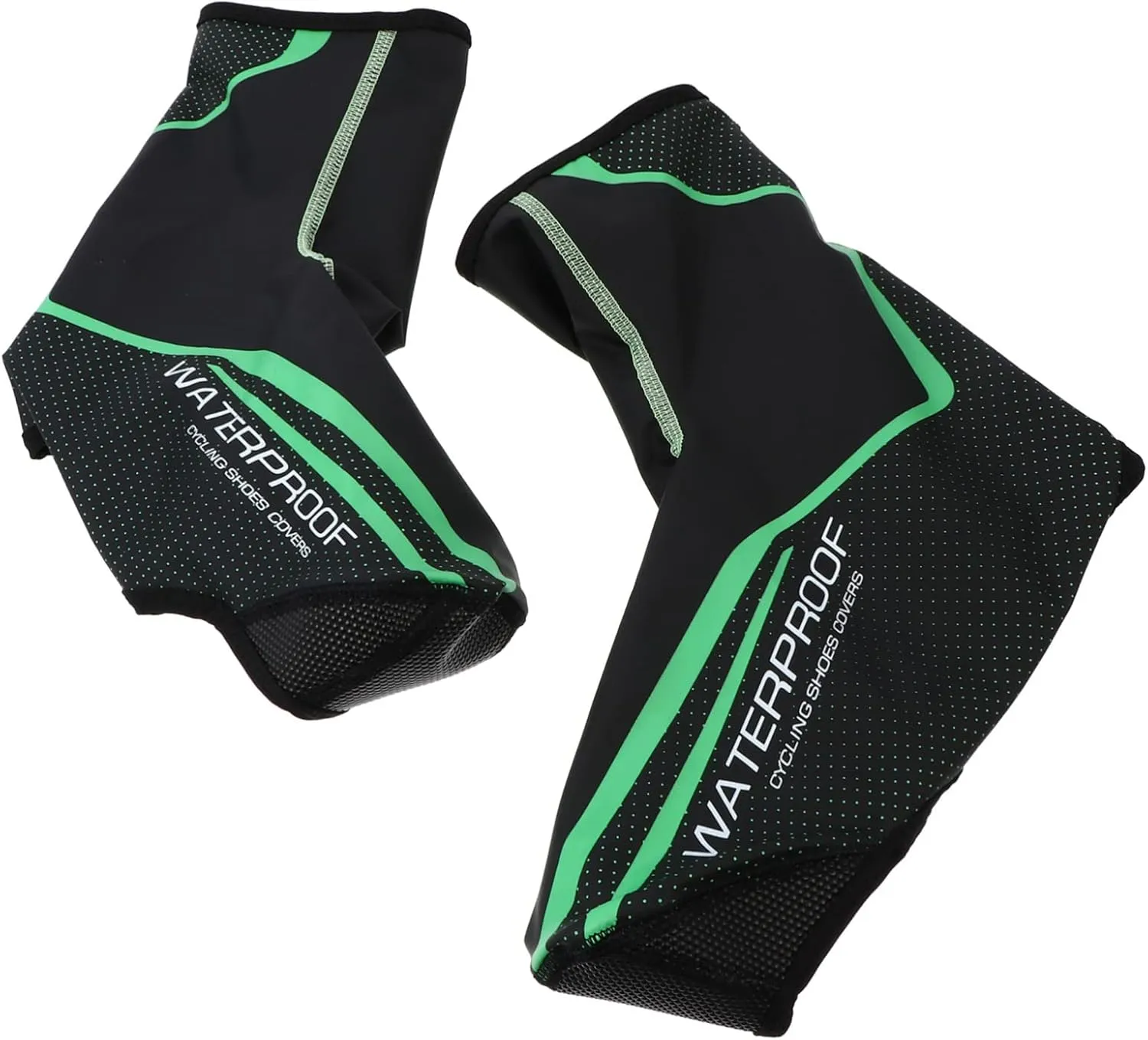 Riding Overshoes Winter Warm Bike Shoe Cover Waterproof Cycling Shoe Interior Reflective for Safe Riding Black