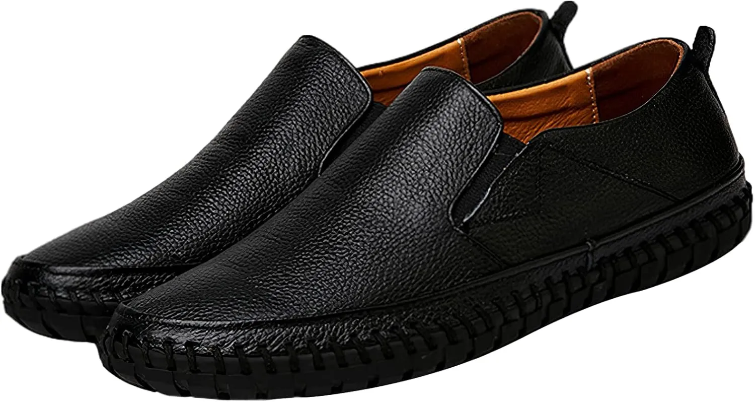 rismart Men's Slip on Shoes Loafers Casual Flat Walking Driving Sneakers