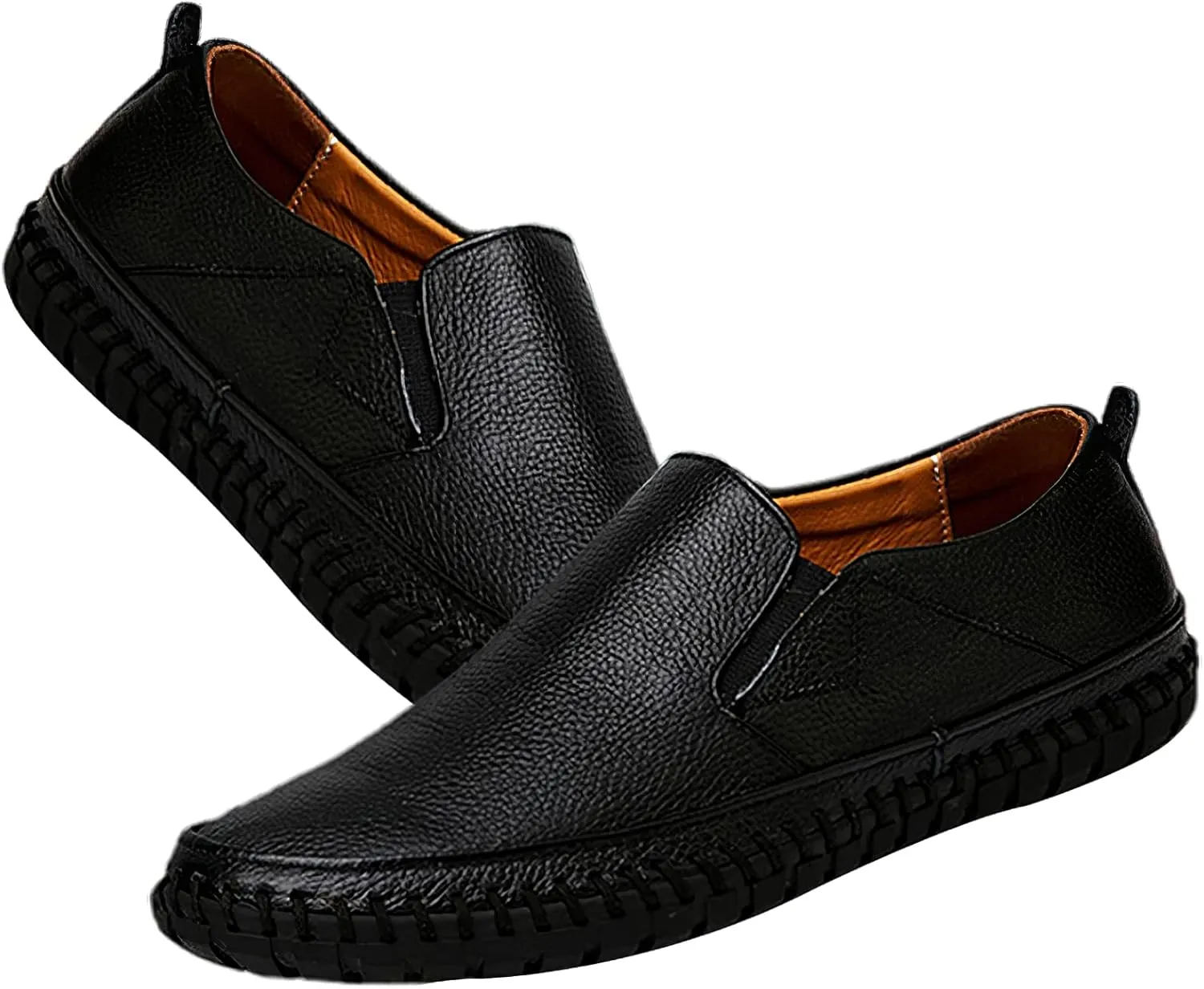 rismart Men's Slip on Shoes Loafers Casual Flat Walking Driving Sneakers
