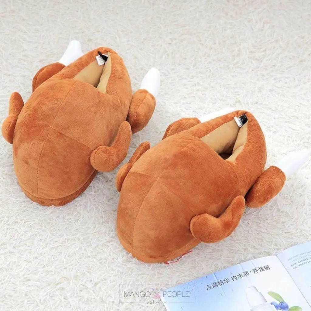 Roasted Chicken Plush Slipper