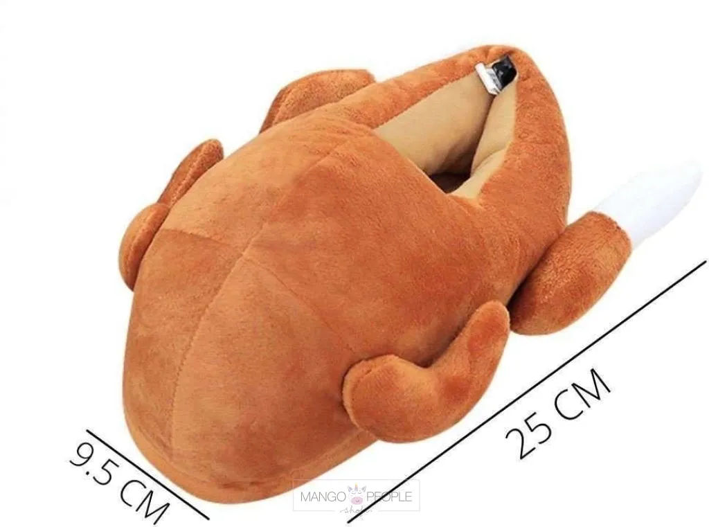 Roasted Chicken Plush Slipper