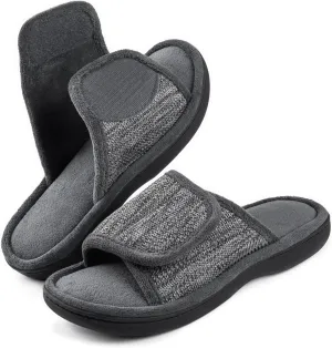 RockDove Men's Adjustable Wrap Memory Foam Slide Slipper