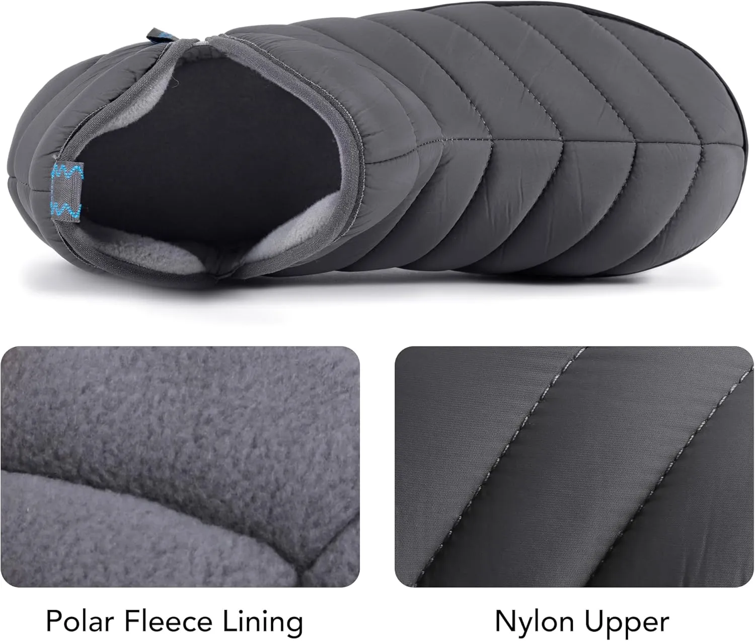 RockDove Men's Alpinz Puffer Bootie Slipper with Memory Foam