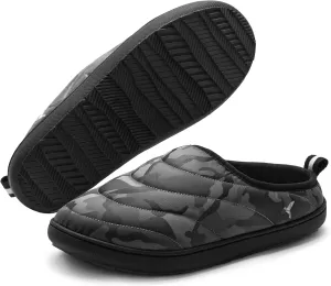 RockDove Men's Trail-Therm Quilted Memory Foam Indoor Oudoor Camp Slipper