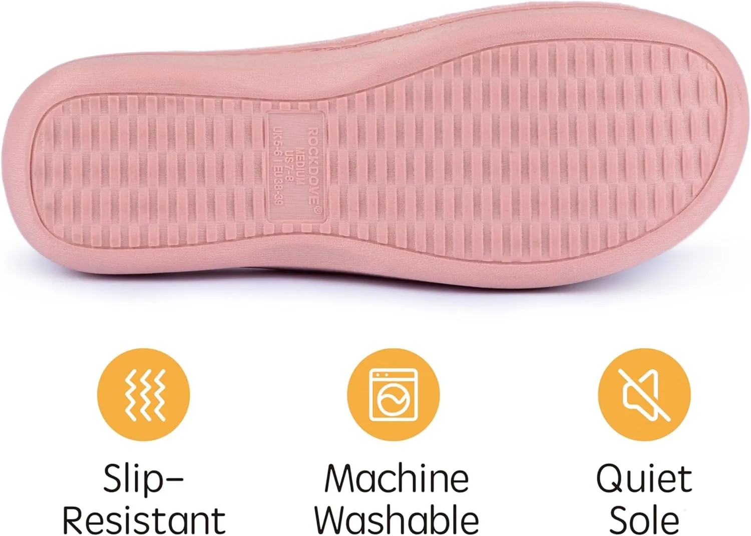 RockDove Women's Adjustable Wrap Memory Foam Slide Slipper