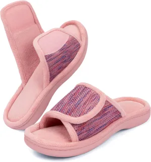 RockDove Women's Adjustable Wrap Memory Foam Slide Slipper