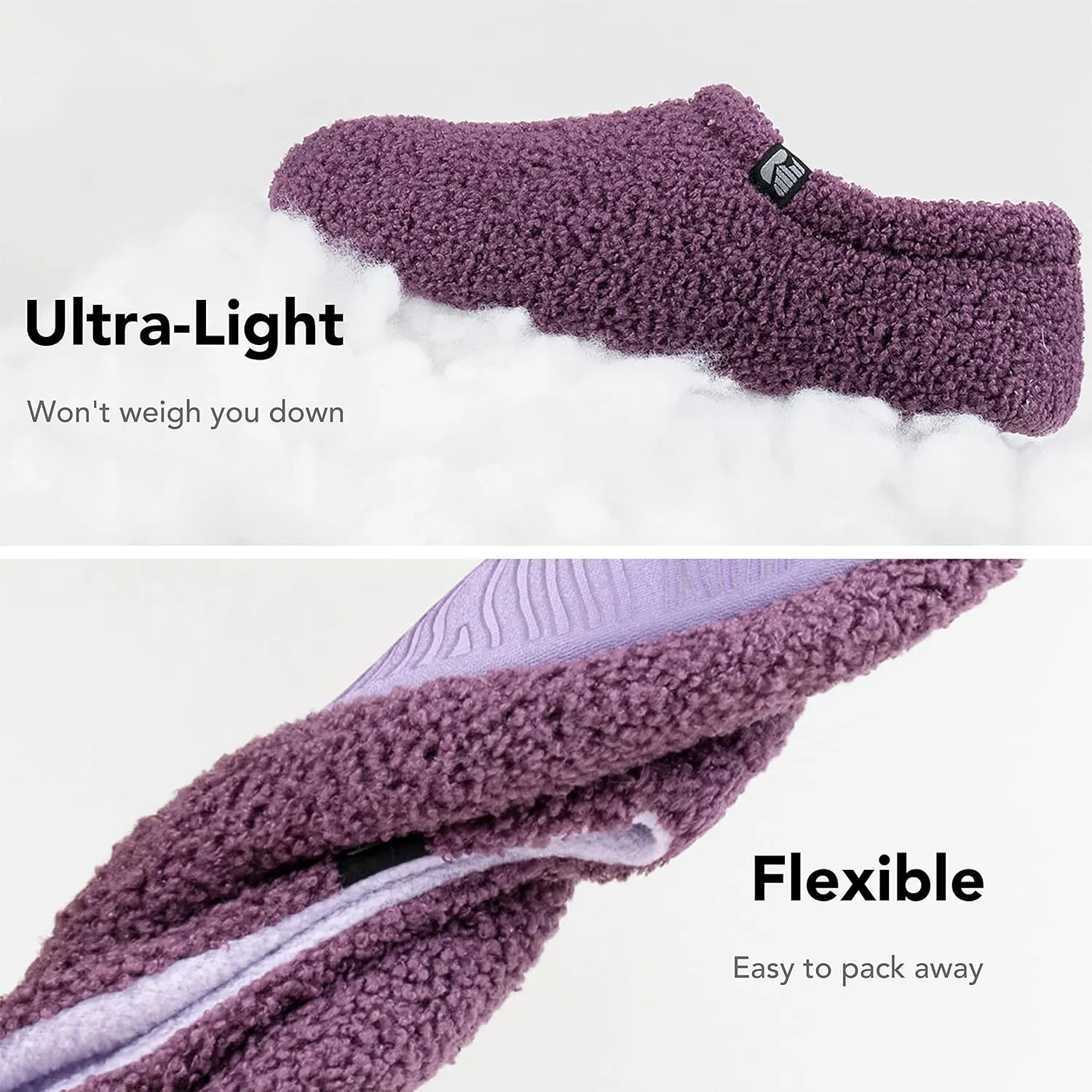 RockDove Women's Teddy Fleece Closed Back Indoor Slipper