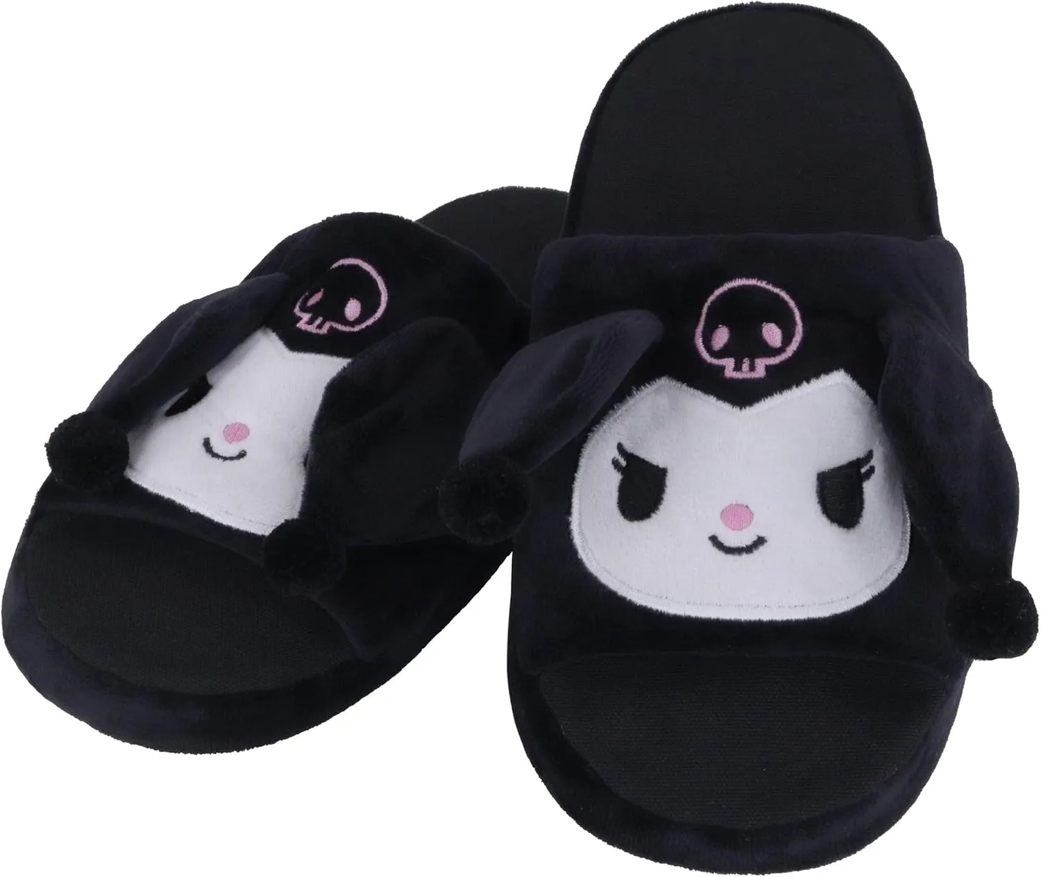Roffatide Anime Cinnamoroll Fuzzy Slippers - White Dog House Slippers with Open Toe, Open Back, Foam Ear Moving, Jumping Feature, Rubber Sole for Women & Men - One Size