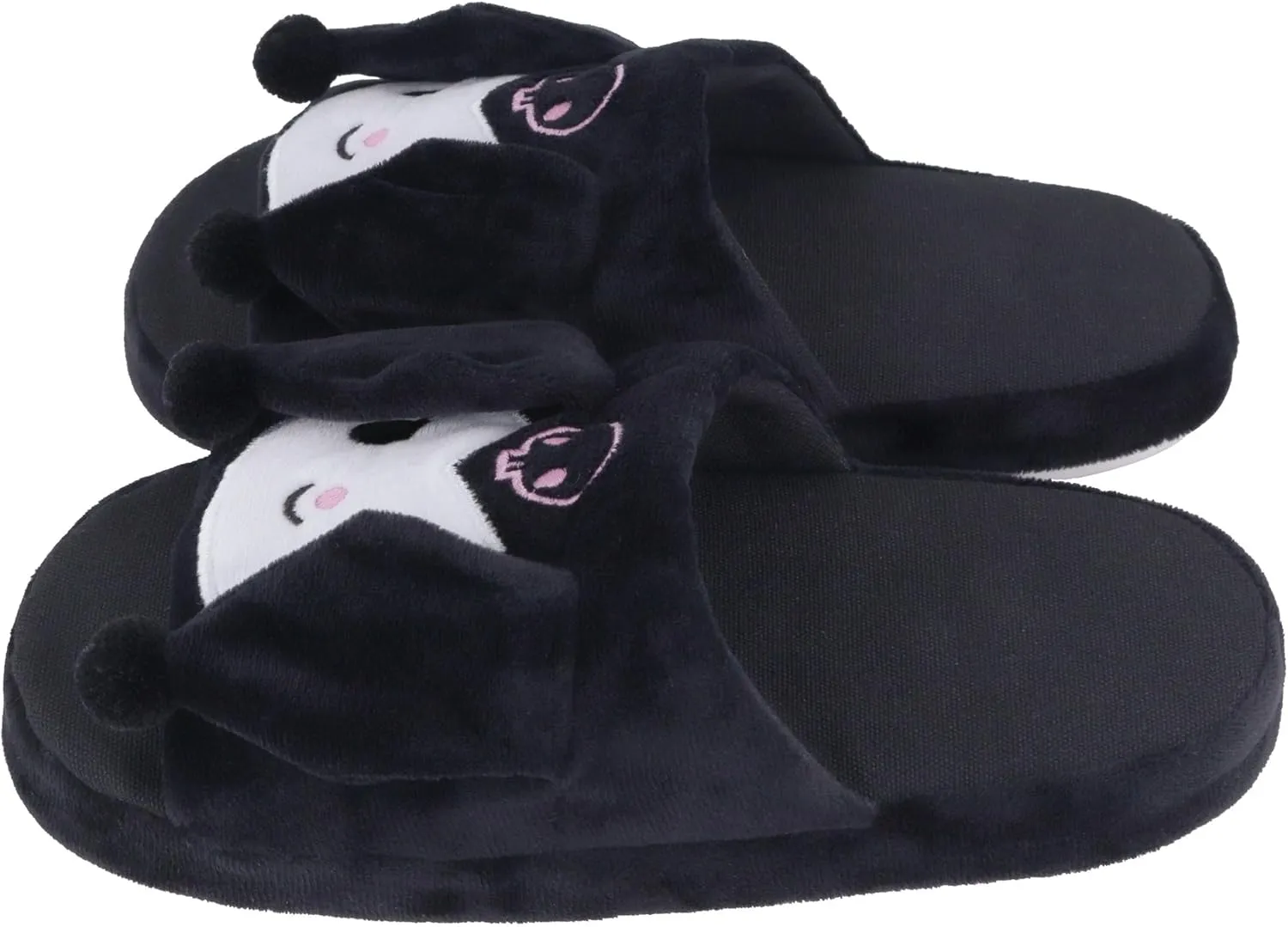 Roffatide Anime Cinnamoroll Fuzzy Slippers - White Dog House Slippers with Open Toe, Open Back, Foam Ear Moving, Jumping Feature, Rubber Sole for Women & Men - One Size