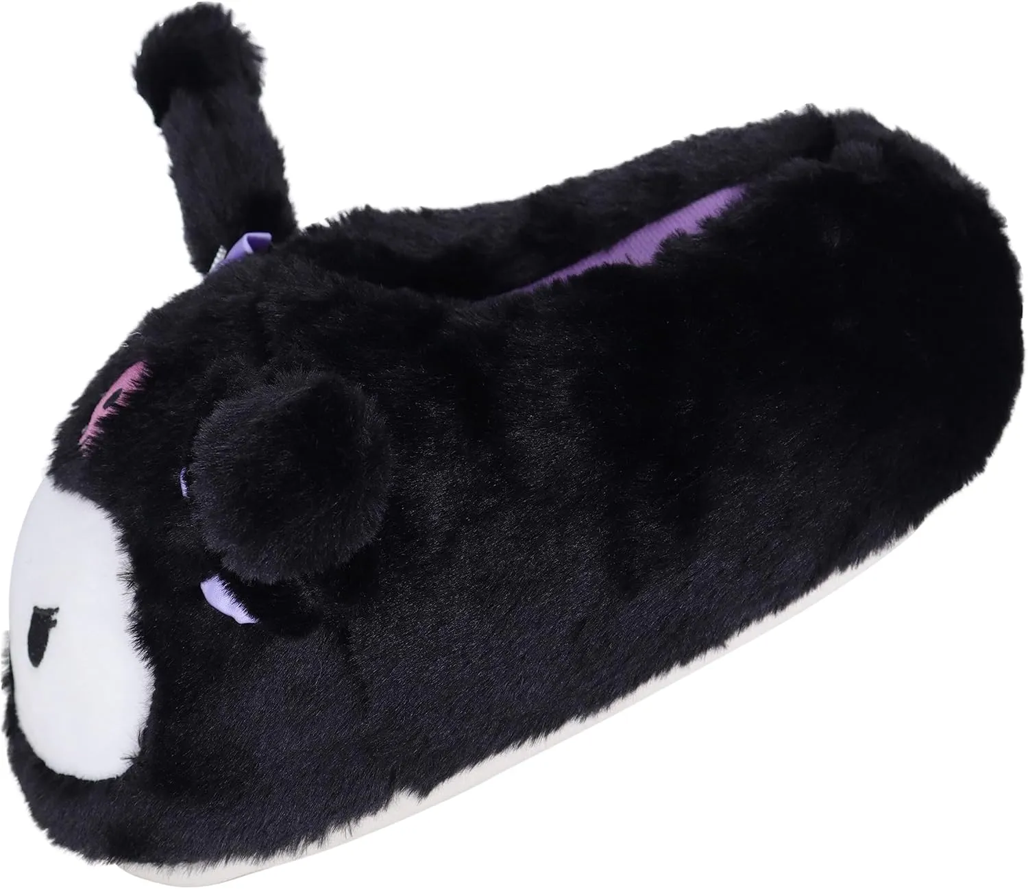 Roffatide Anime Cinnamoroll Fuzzy Slippers with Melody, Closed Toe, Open Back Foam, Kuromi Slippers with Rubber Sole for Women & Men