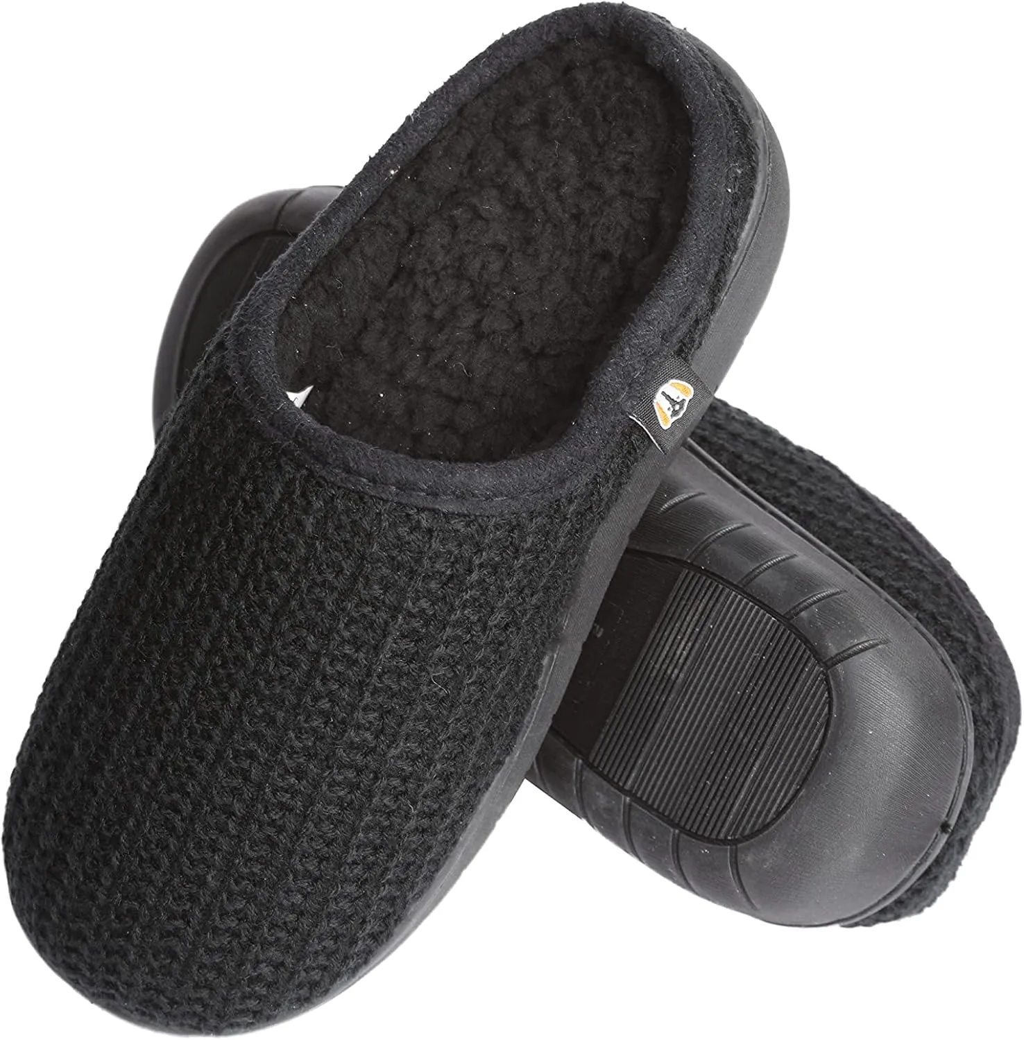 Roxoni Boy’s Slippers, Slipper with Memory Foam Suede Moccasin