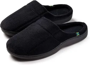 Roxoni Men's Slippers Terry Slip On Clog Comfort House Slipper Indoor/Outdoor