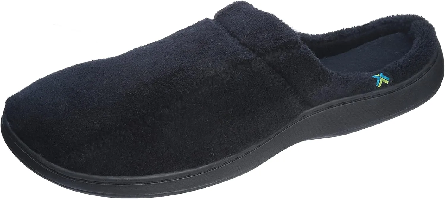 Roxoni Men's Slippers Terry Slip On Clog Comfort House Slipper Indoor/Outdoor