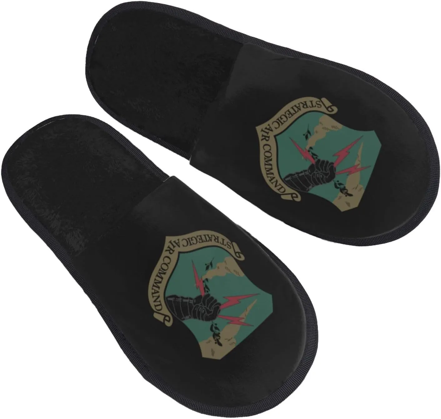 SAC shield, olive drab version Slippers Winter Indoor and Outdoor Slipper Warm Cozy Soft Lightweight House Shoes Fuzzy Slip-On Slipper Large
