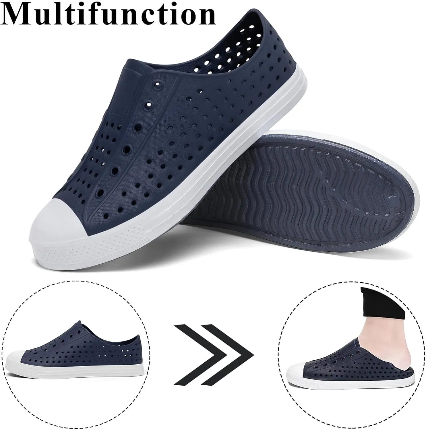 SAGUARO Mens Garden Shoes for Women Breathable Slip-On Gardening Clogs Quick Dry Non-Slip Water Shoe Outdoor Beach Sandals Aero XVII