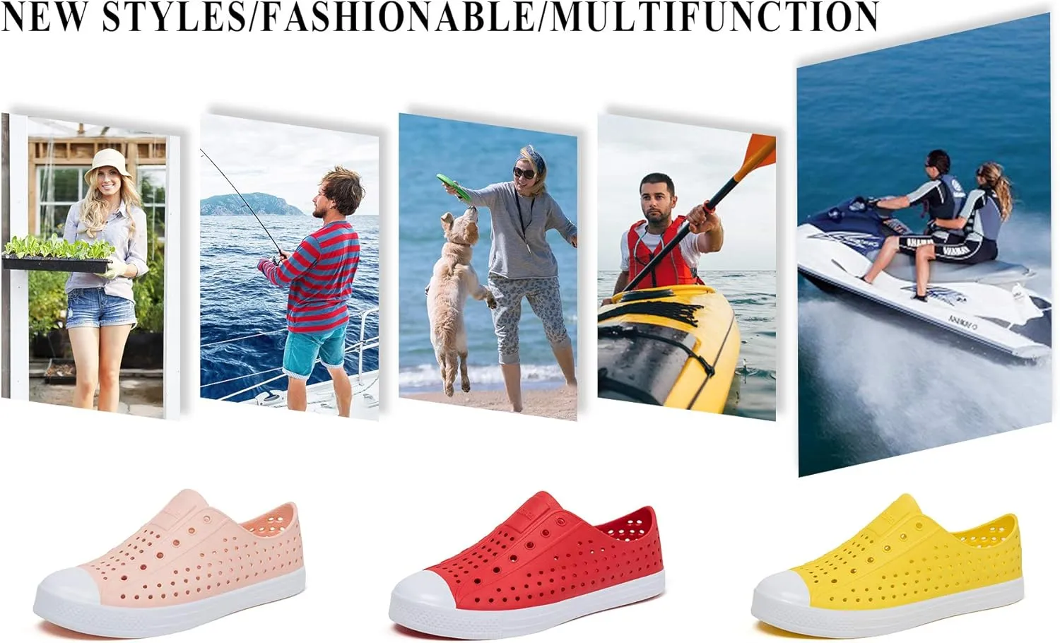 SAGUARO Mens Garden Shoes for Women Breathable Slip-On Gardening Clogs Quick Dry Non-Slip Water Shoe Outdoor Beach Sandals Aero XVII