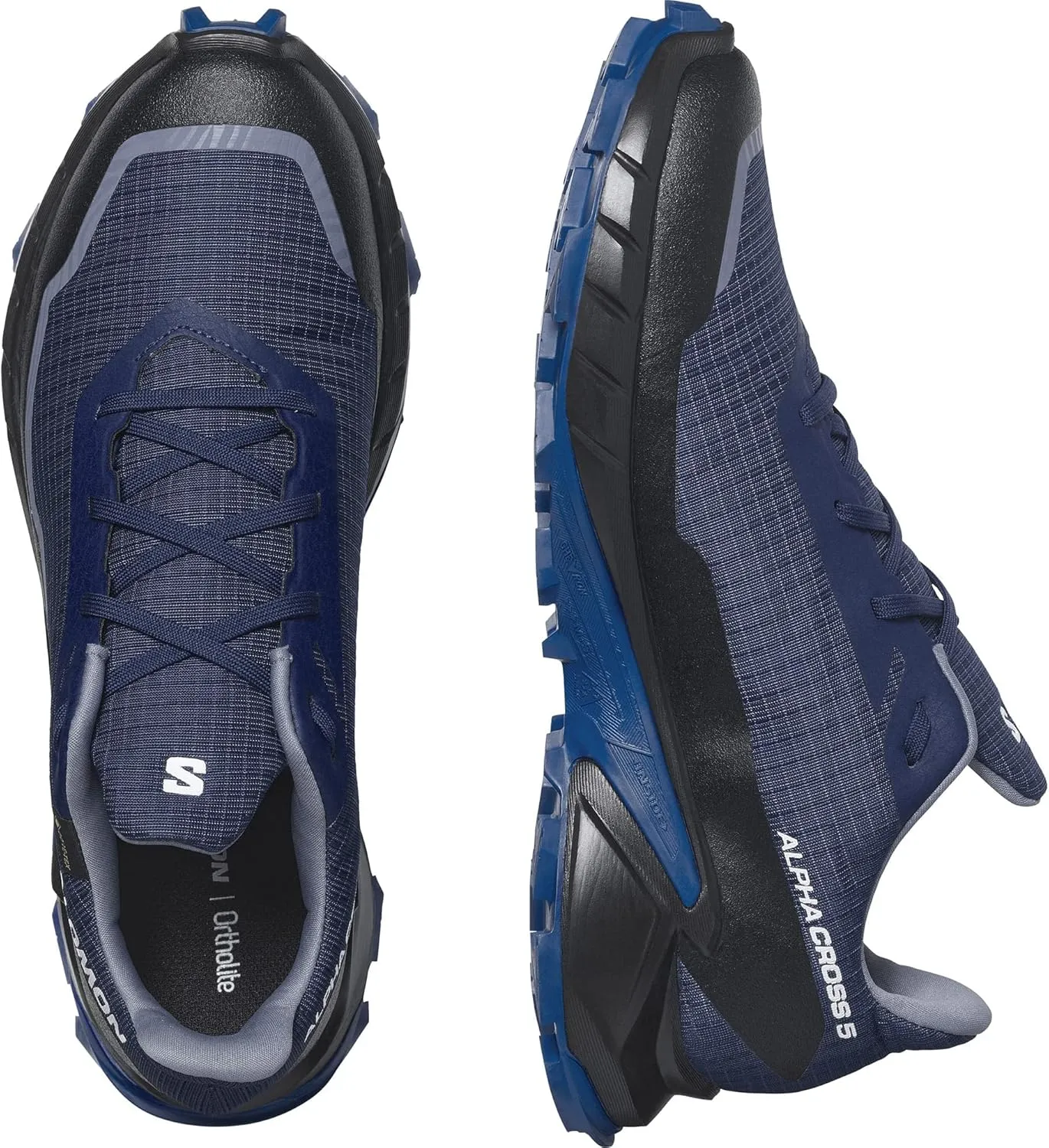 Salomon Men’s Alphacross 5 Gore-Tex, Waterproof Trail Running Shoes