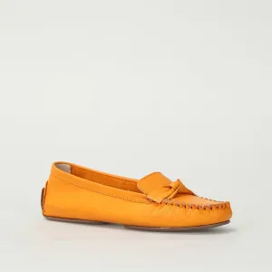 Sarı Kadın Deri Loafer
