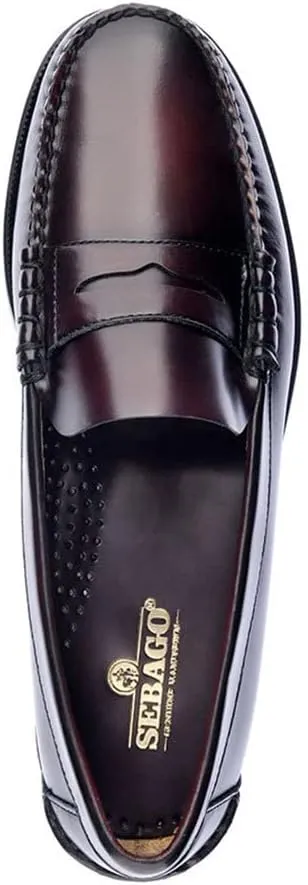Sebago Clovehitch II FGL Waxed Boat Shoes - Leather Moccasins for Men with Breathable Mesh Panels, Anatomical EVA Midsoles, and Slip-Resistant Outsoles