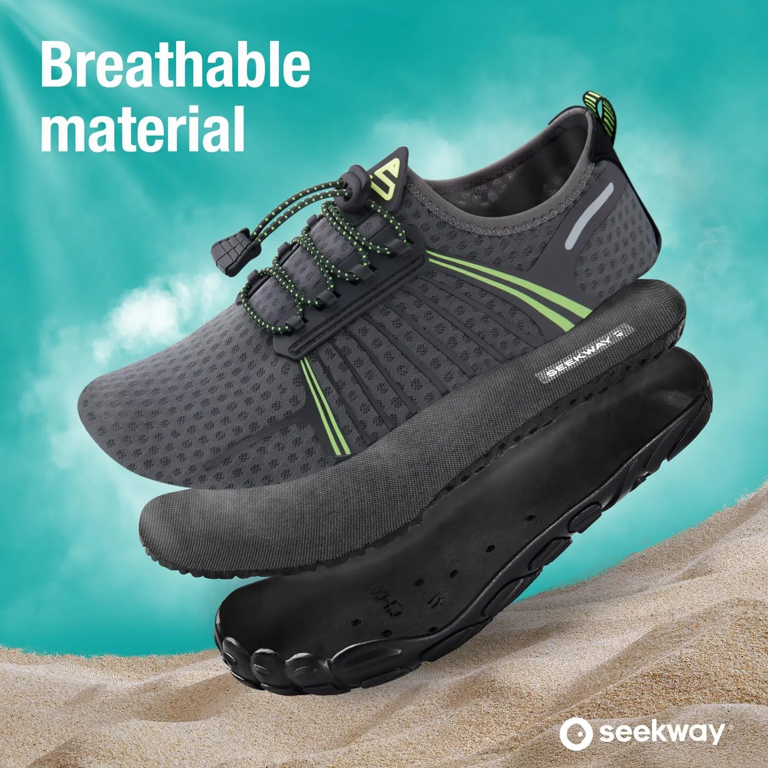 SEEKWAY Water Shoes Men Women Adult Quick-Dry Aqua Sock Barefoot for Beach Swim River Pool Lake Hiking Kayaking Surfing