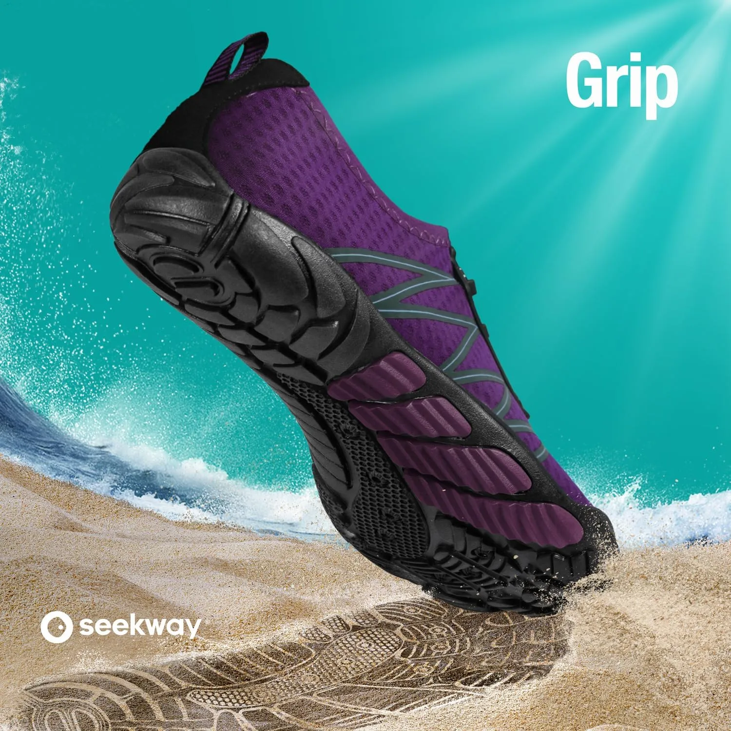 SEEKWAY Water Shoes Men Women Adult Quick-Dry Aqua Sock Barefoot for Beach Swim River Pool Lake Hiking Kayaking Surfing