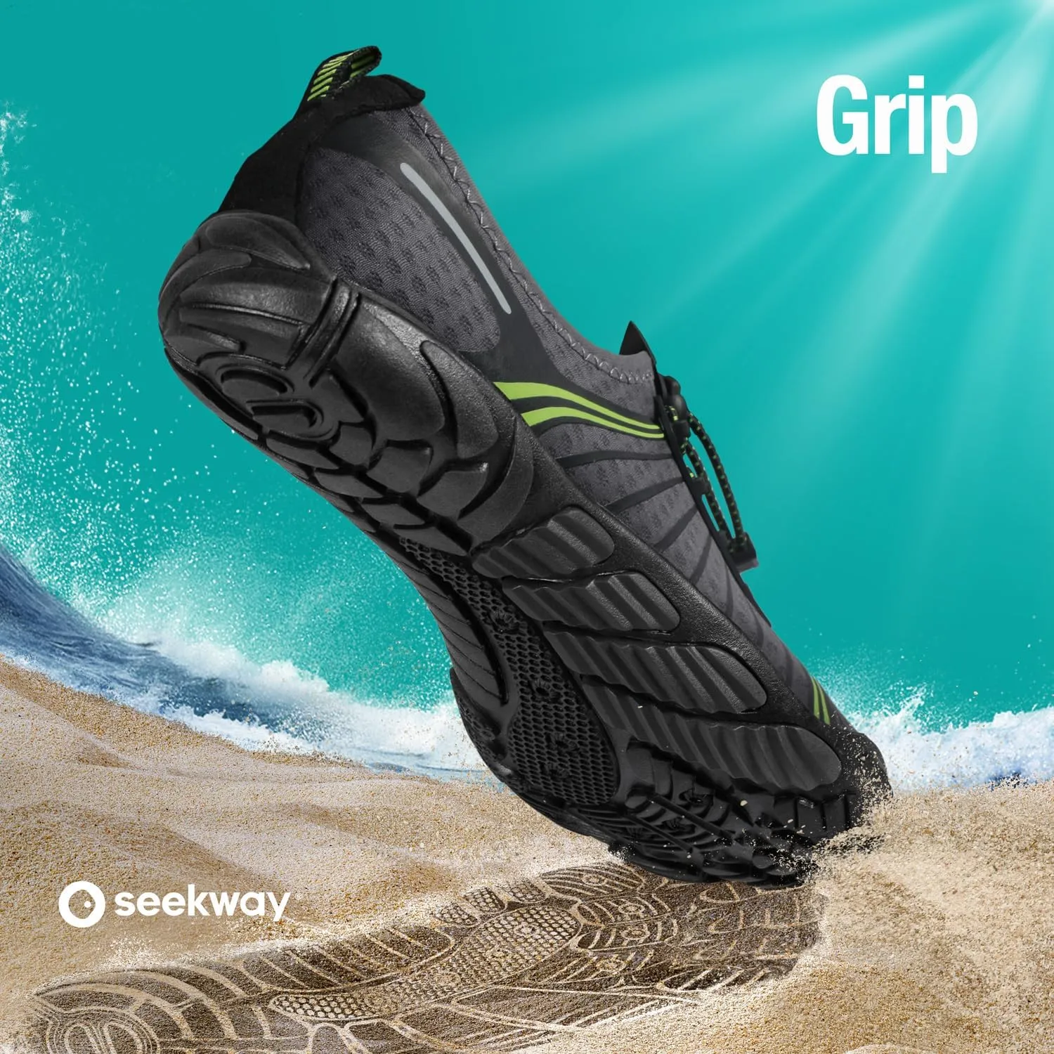 SEEKWAY Water Shoes Men Women Adult Quick-Dry Aqua Sock Barefoot for Beach Swim River Pool Lake Hiking Kayaking Surfing