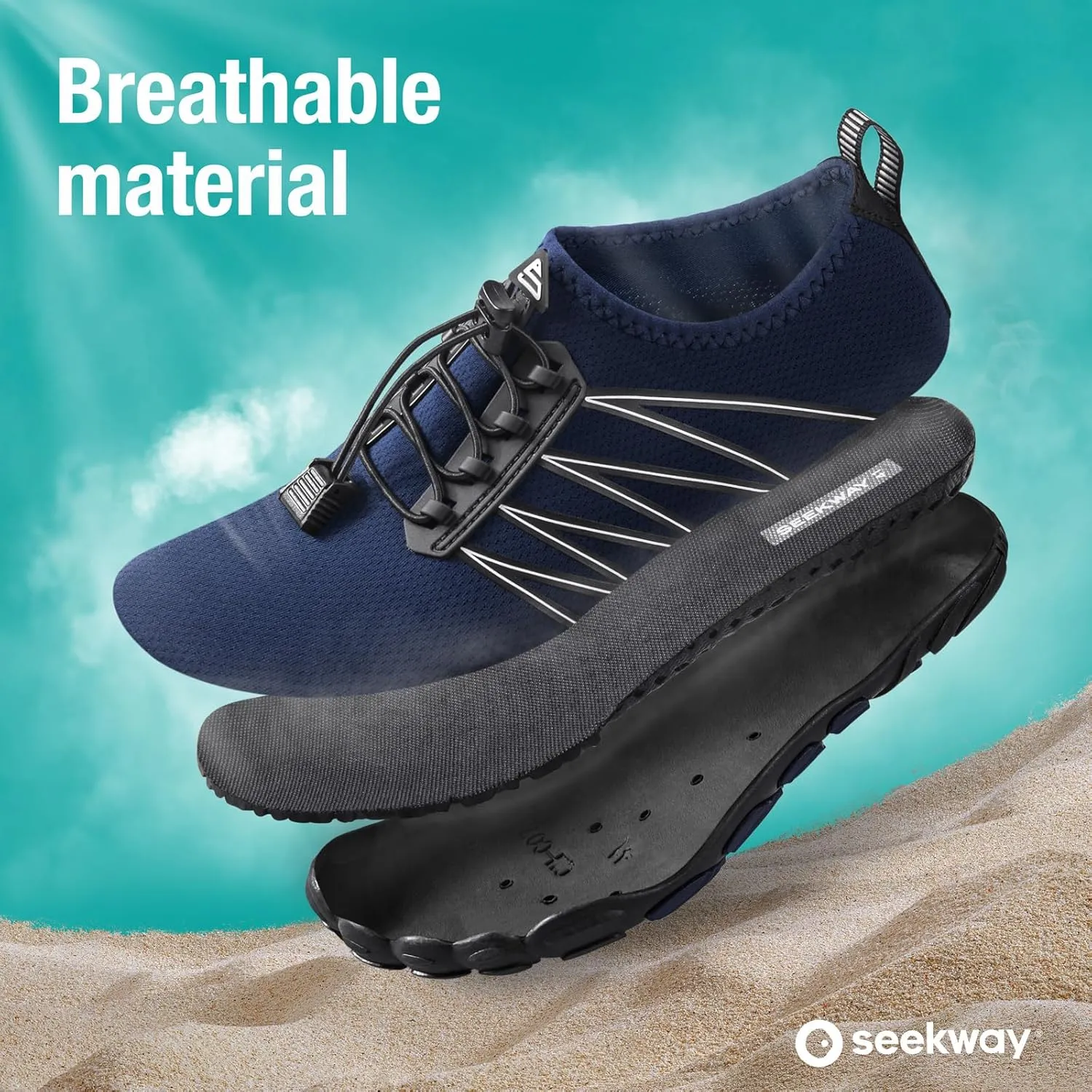 SEEKWAY Water Shoes Men Women Adult Quick-Dry Aqua Sock Barefoot for Beach Swim River Pool Lake Hiking Kayaking Surfing